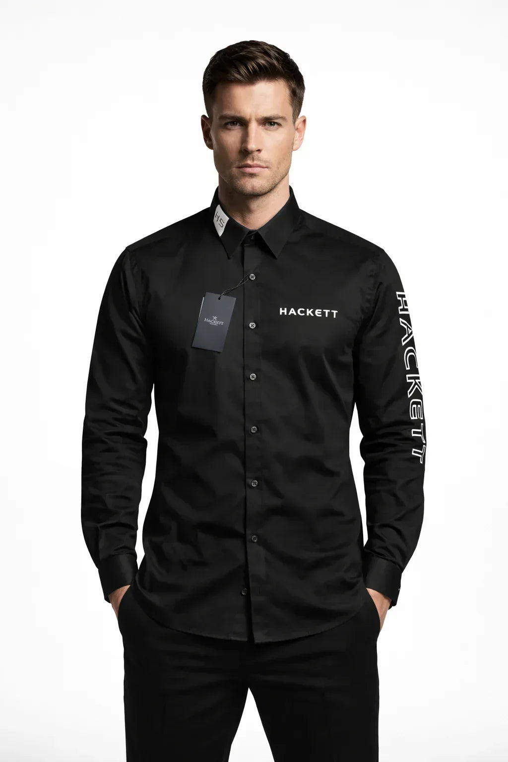Hackett Full Sleeve Shirt Black