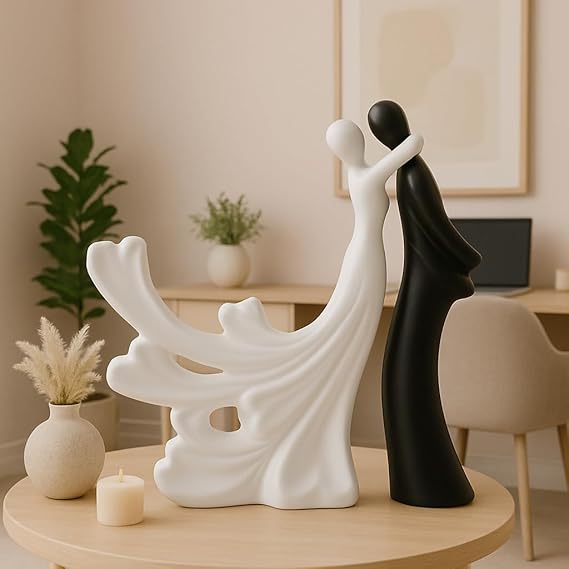 Passionate Lover Hugging Couple Figure