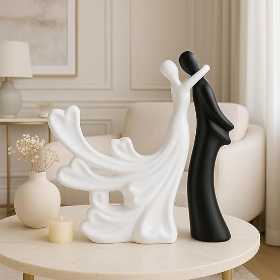 Passionate Lover Hugging Couple Figure