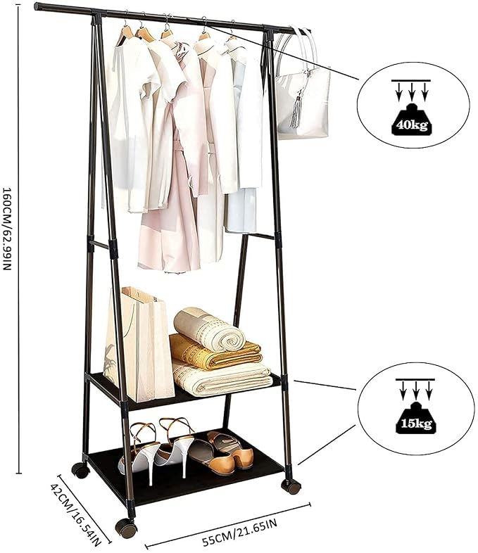 Black Garment Rack – Clothes Organizer