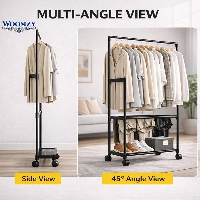 Heavy-Duty Metal Clothes Hanger Stand