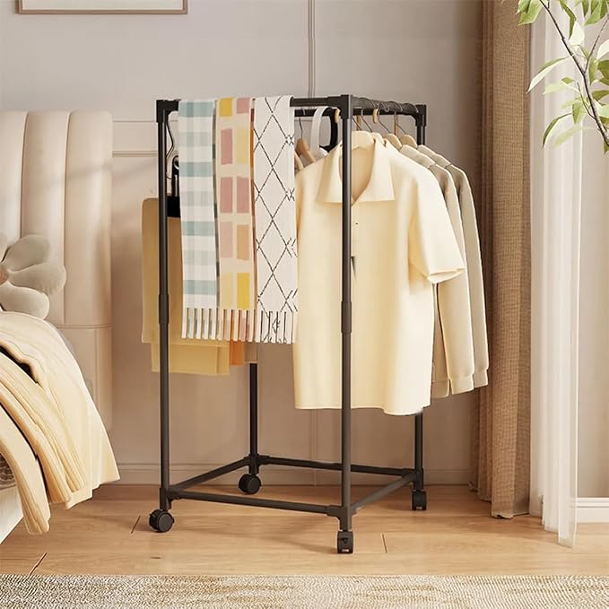 Metal Garment Rack with Wheels