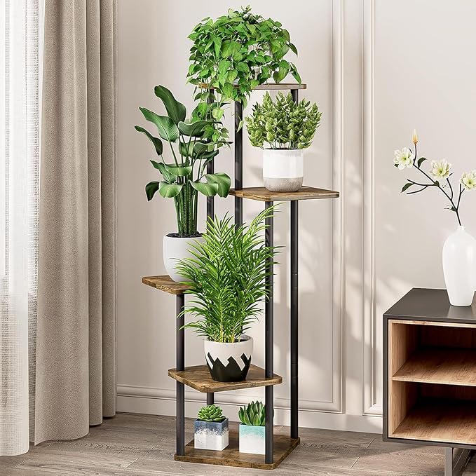 Snazzy 5-Tier Metal Plant Stand