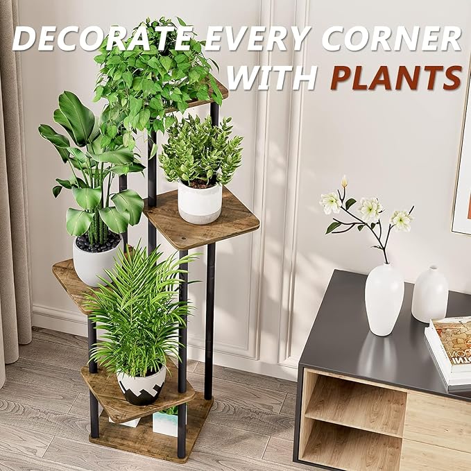 Snazzy 5-Tier Metal Plant Stand