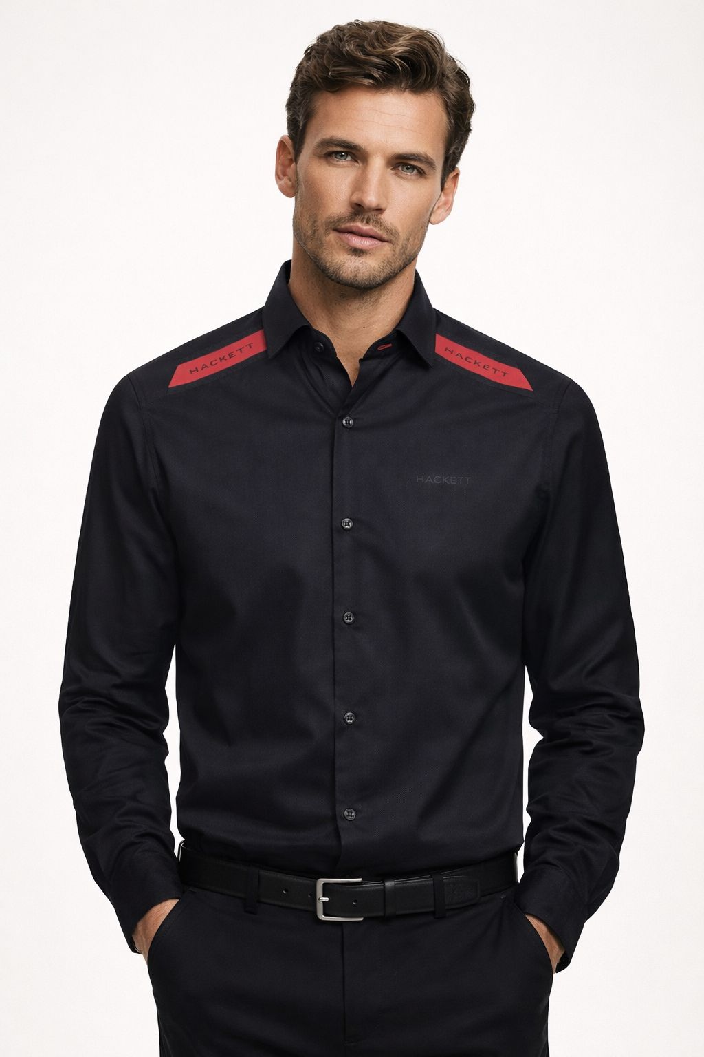 Hackett Royal Black Shirt